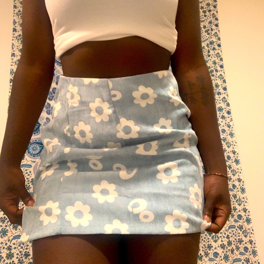 Shein blue skirt